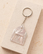 Keychain with pearl acrylic 