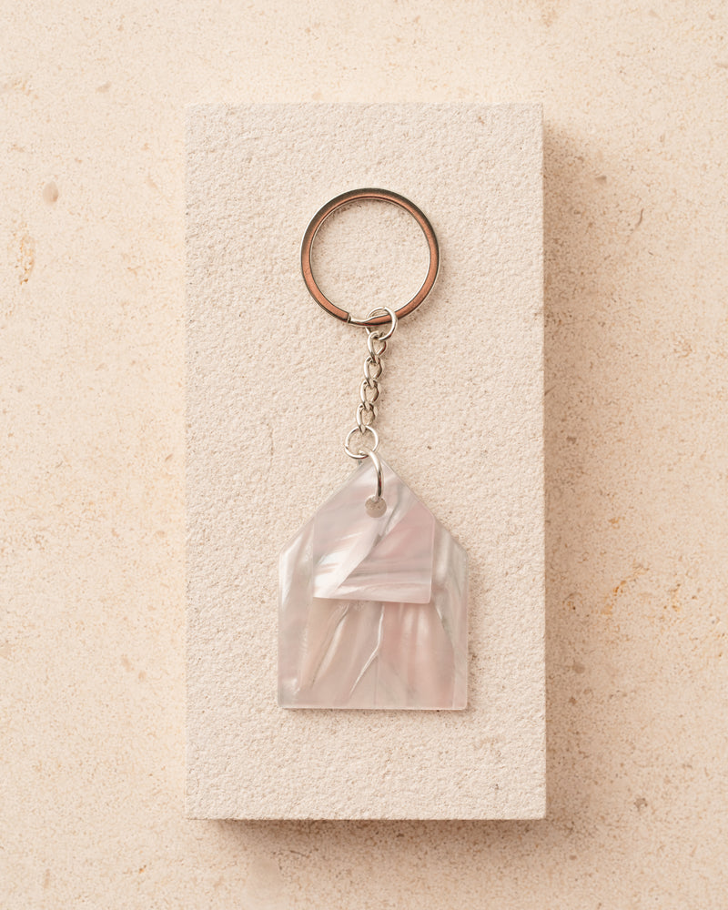 Keychain with pearl acrylic  